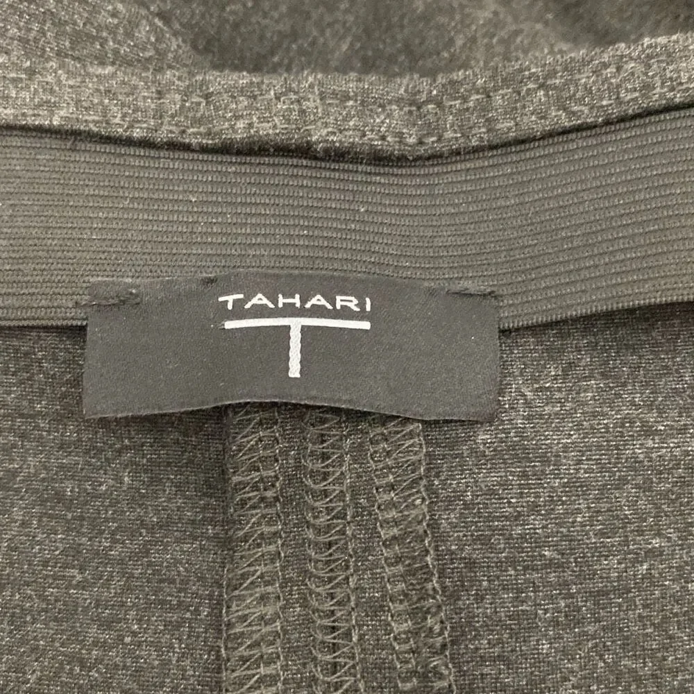 Tahari Women's Dark Gray Solid Stretch Blend Pencil Skirt‎ Size Medium